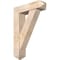 Ekena Millwork Traditional Arts and Crafts Smooth Bracket w/ Offset Brace, Douglas Fir, 7 1/2"W x 28"D x 40"H BKT0806X28X40TRA03SDF - alternate 1